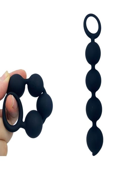 Силиконовые малые анальные шарики шарики для задних штук -игрушек для женщин для женщин мастурбация мастурбация.