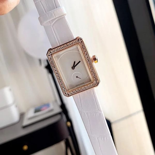 U1 Top AAA Classic Designer Dister Diamond Bezel Watch Luxury C Premiere Series Стильное женское оборудованное сапфировое движение Ультра тонкое швейцарское бархатное текстура резина