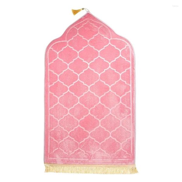 Carpetti Ramadan Adorazione tappetino tappetino per il soggiorno Anime Flanna Preghiera in rilievo Musulmana
