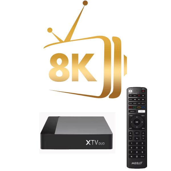 ТВ -бокс стабильный телевизор онлайн Android 11 Smart 4K TV Box XTV Duo 2 ГБ 16 ГБ ROM 5G Dual Wi -Fi Set Top Box Добавить 4K сильные 12 м для США Канада Аравия Британия Европейские страны