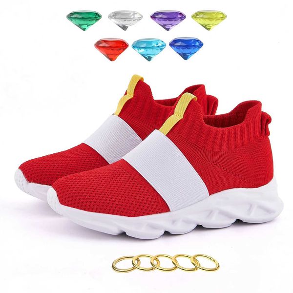 Tênis sapatos sônicos para meninos filhos Sonic Zapatillas Sonic Red Sonic Shoes para crianças q240506