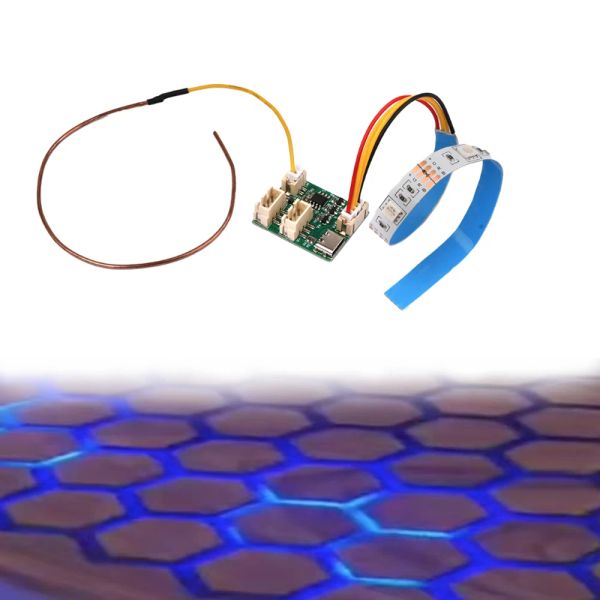 Accessoires RGB Bunte Flusslichtmodul Touch Induktion Schalter Luftabscheider Fluss Tischleuchte Zelle Spule Gleiche DIY Coil Kit Kit