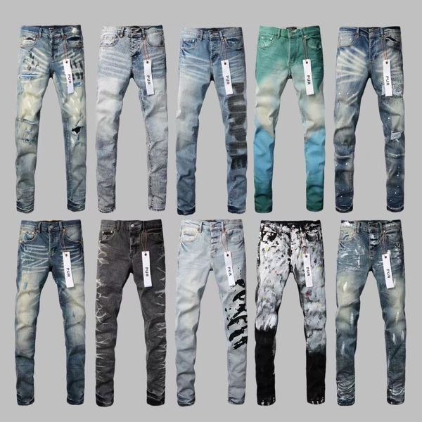 Jeans -Männer Designer entdeckte Buchstaben gedruckte Jeanshosen schlanker Denim -Damenkleid -Dekoration lässig blaue blaue Straight Stickerei Overalls Jogginghose Jogginghose