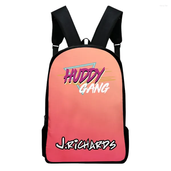 Backpack Trendy Novidade Josh Richards Notebook Backpacks Sacos da Escola Pupila Prinha 3D Laptop de meninos/meninas à prova d'água Oxford