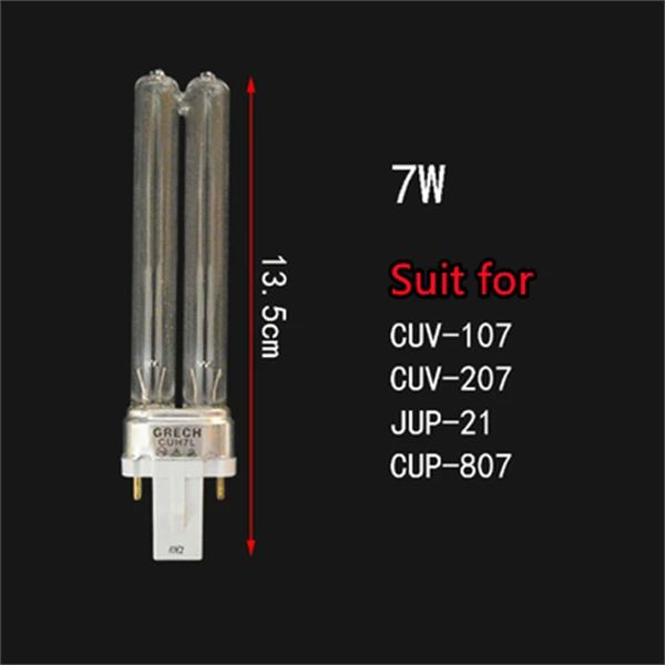 Zubehör 7Watt Ersatz -UV -Lampen -Lampe -Austausch von Lampenlampen für CUV107, CUV207, JUP21, CUP807 7W UV -Filter -Untertauchpumpe