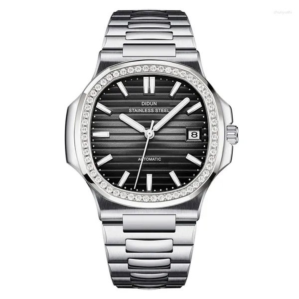 Orologi da polso Didun Luxury Men Watches Business Top Brand Man Owatch Waterproof Luminious Diamond Quartz Watch di alta qualità
