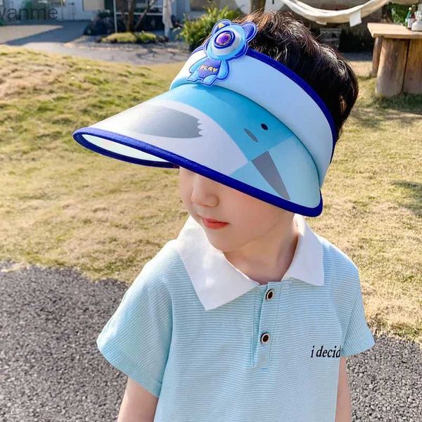 Caps Hats estilo coreano Novos filhos de desenho animado fofos protege o sol com uma cartola de ar leve no verão wx