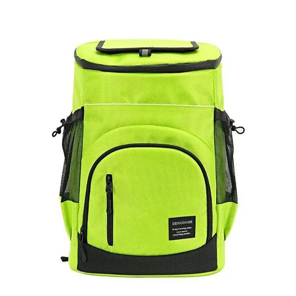 Bolsa de lancheira ao ar livre 30l Travel Isolate Térmico Backpack Backpack Bags de gelo Pacotes de saco de cerveja 240506