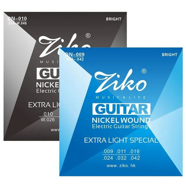 E -Gitarrenstrings 009 010 Nickel Wundzeichen