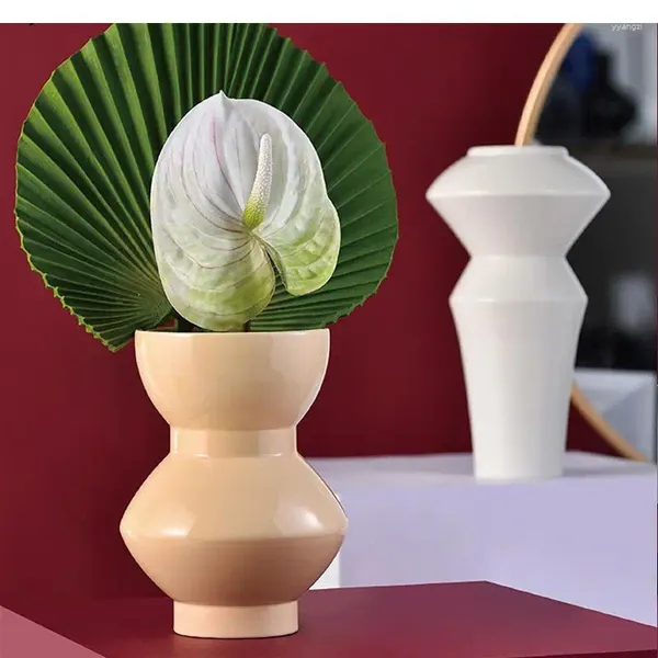 Vasi Creative Home Decoration Vase Nordic Flower Disposition Fiori secchi ceramici Accessori per soggiorno idroponico