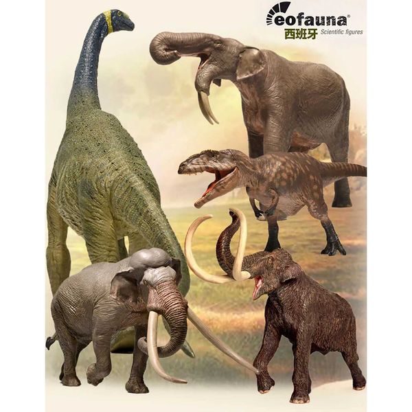 Outros brinquedos eofauna espanhola aterrorizante simulação de elefante animal brinquedo gk elefante dinossauro modelo gigante do sul dragão mammothl240502
