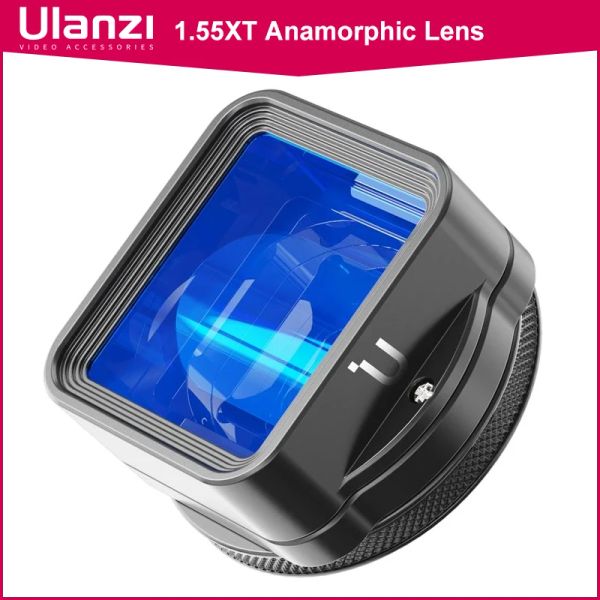 Lens Ulanzi 1.55xt Anamorphes Objektiv für iPhone 13 12 Mini Pro Max 11 1.55x Breitbildvideo Breitbild -SLR Film Videomaker Filmemacher