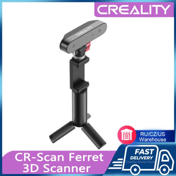 Scanners Creality CRSCAN FERRET 3D Scanner Portátil 105g 30fps Velocidade de velocidade TEXTURA DE COLOR DO MODO PARA PRITARES 3D Suporte