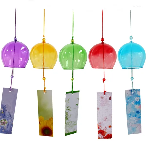 Dekorative Figuren Windglocken handgefertigtes Glas -Chime -Geburtstagsgeschenk Weihnachten Home Decors Chimes Japanischer Stil