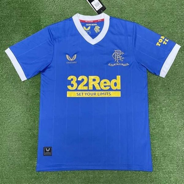 Maglie da calcio in casa Speciale 21-22 Rangers Away Jersey 150 ° Anniversario Numero personalizzato