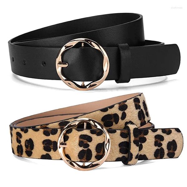 Cintos criativos Harajuku Belt Belt Women Women Women Personalizado Snake Leopard Vestido decorativo listrado