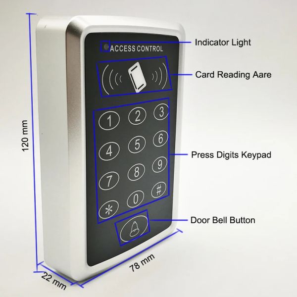 Karte RFID 125kHz oder 13,56 MHz Proximity Card RFID Access Control System EM Tastaturkarte Access Control ID -Türöffner