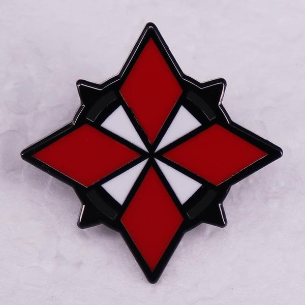 Biochemische Krisenfilmspielspiel Umbrella Logo Badge süße Anime -Filme Spiele Hart Emaille Pins Sammeln Sie Metal Cartoon Brosche