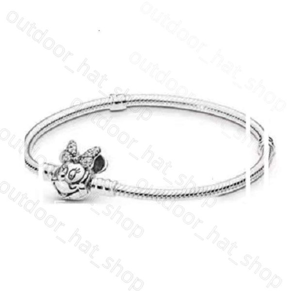 Pandorabracelet Sterling Sterling Bracciale a sospensione Catena di base Brama di base Fatto a mano Gioielli a mano all'ingrosso Serpente Snake Serpente Bracciale Pandoras Bracciale 170