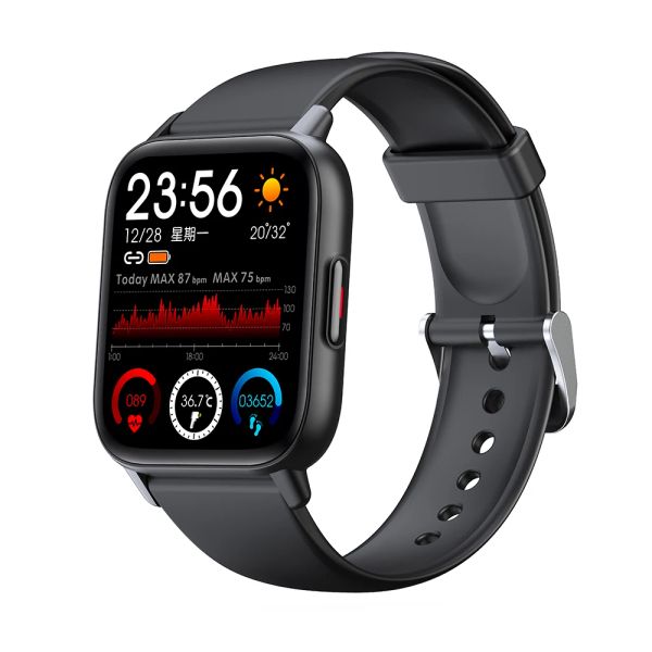 Guarda il nuovo QS16 Pro Smart Watch Men Temperatura corporeo TOUPTRO SMARTWATCH Women Oxygen Heart Frequenge Monitor Clock PK P8 Fashion