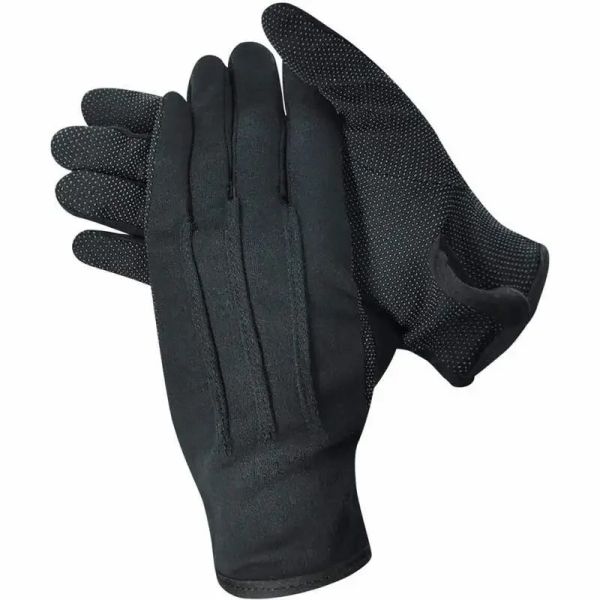 Handschuhe weiße Baumwollhandschuhe 4pcs nicht schlammige Handschuhe mit Manschettenparade Kostüm Uniformpolizei Smoking Inspektion Handschuhe für Frauen Männer