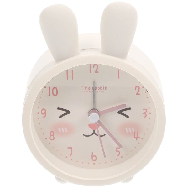 Orologi orologi per bambini con luci notturne allarme coniglio accessori per scrivania minimalisti familiari piccoli