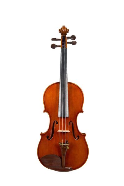 4/4 fatto a mano Stradivarius Violino Violo Clear Flamed Grain Sound con Case