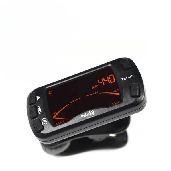 Clip on Tuner Guitar Metronome 3 in 1 Tuner Metronome Electric Ukulele Tuner per strumento musicale