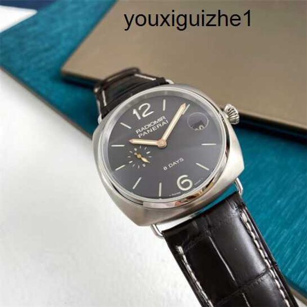 Exklusive Handgelenk Uhr Panerai Radimir Serie Mechanischer Schweizer Uhr Kalender zeigt die 45 -mm -Handbuch für Herrenhersteller PAM00346