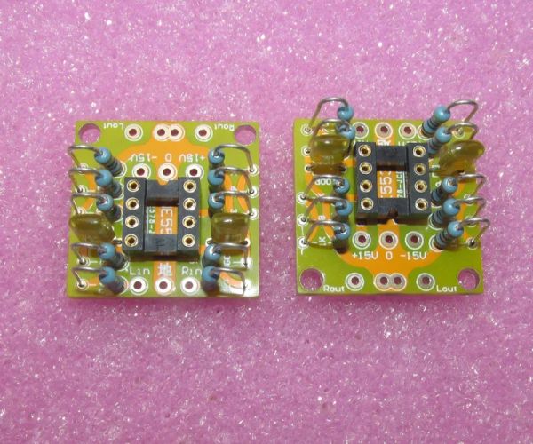 Accessori Dual OP Amp Ampier Preamp DC Amplificazione PCB per NE5532 OPA2134 OPA2604 AD826