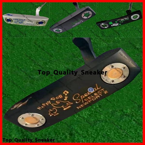 Happy Dog 32/03/34/35 pollici Speciale Seleziona Newport 2 Scotty putter golf putter con logo Zyd87 Lucky Clover Scotty Camron Putter Golf Clubs Classic Hand