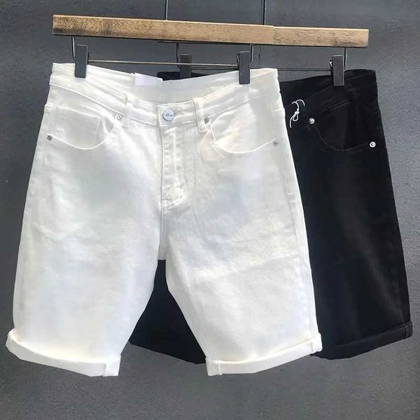 Мужские джинсы летние мужские невысокие шорты с прямыми джинсами белые черные повседневные джинсы джинсы2405