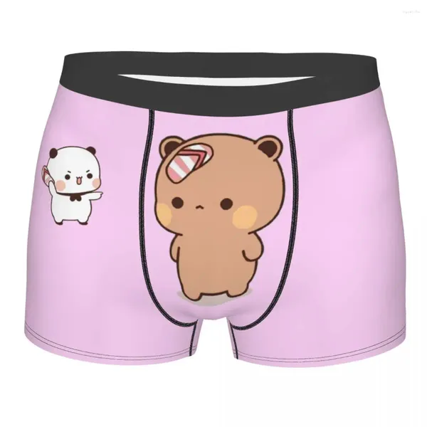 Underpants carino Dudu sta lanciando infradito da uomo biancheria bianche pantaloni pantaloni boxer mutandine sexy traspirante per homme