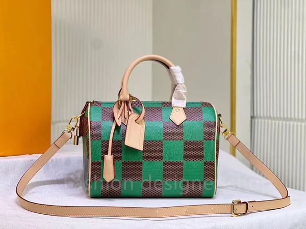 Hochwertige Griffbeutel Handtaschen Frauen Safiano Totes Taschen Modetreiber Hardware -Buchstaben Umhängetaschen Nylonauskleidung abnehmbare Lederboden Rivet -Geldbörse