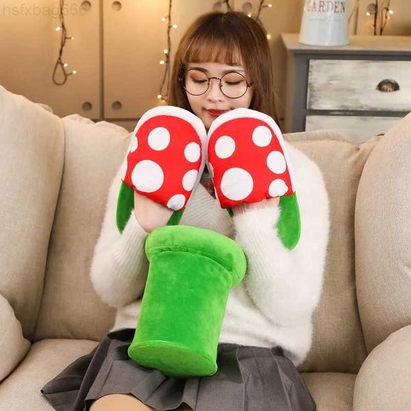 Slipper Anime Neuheit Spiel Super Luigi Bros Baumwollschuppen Cosplay -Kostüme Requisiten Corpse Flower Cartoon Kawaii Schuhe Süßes Slipper 240506