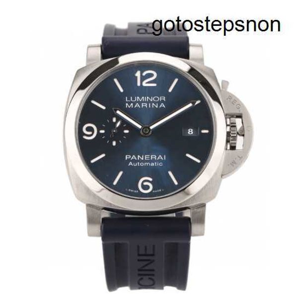 Pulso tático relógio Panerai Luminor Series Automático Mechanical Men's Luxury Watch Imperme-em-The Dark Tough Hom