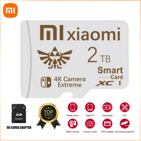 Stick Xiaomi Camera SD SD 2TB 1TB 512 GB U3 Flash Memory Card da 128 GB Classe 10 per la scheda di memoria della fotocamera 256 GB 128 GB Game card TF