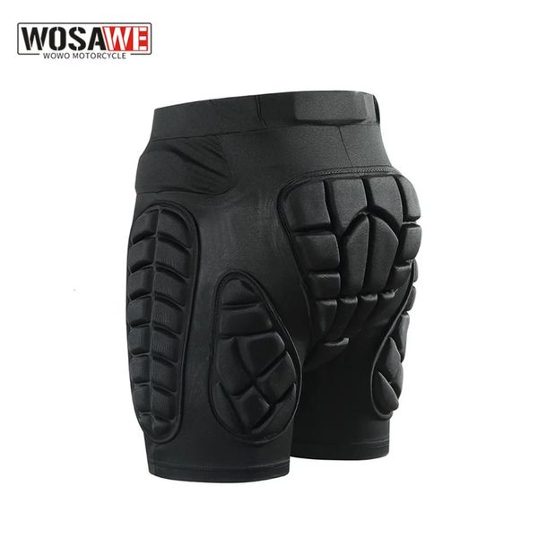 Motocicleta Wosawe Skate Short Skateboard Protetor de quadril Motorciclo Off Road Hip Paddle Ski Equipamento de proteção curta 240425