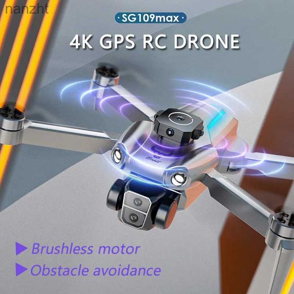 Drohnen SG109 Max Pro Drone G Professionelle 4K HD -Kamera 5G WiFi FPV Echtzeit Video bürstloser RC vier Hubschrauberdrohne WX