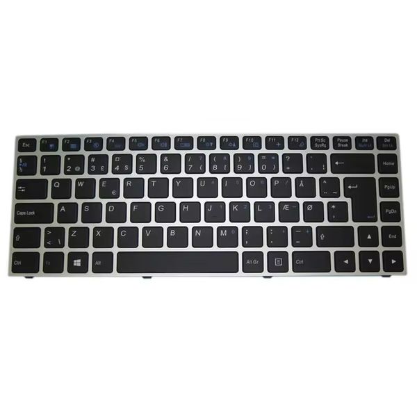 Teclado de retroilumação de laptop para Clevo P640 MP-13C26DKJ4306 6-80-N13B0-031-1