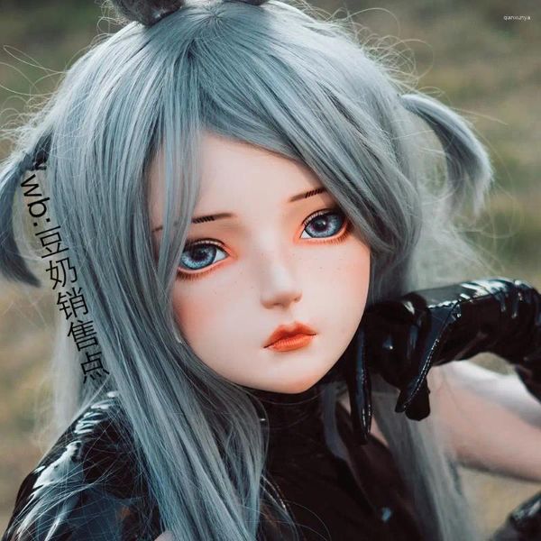 Forniture per feste (Dollkii-S9) Qualità femmina Resin Resin Half Head Cosplay Ruolo giapponese Play BJD Kigurumi Mask Crossdresser Doll Doll