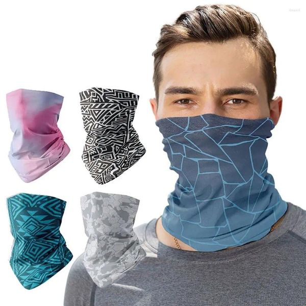 Cappelli ciclistici Sport Sport Silk Ice Sulk Suncreen senza soluzione di continuità Bandana Bandana Maschera in tessuto Women Women