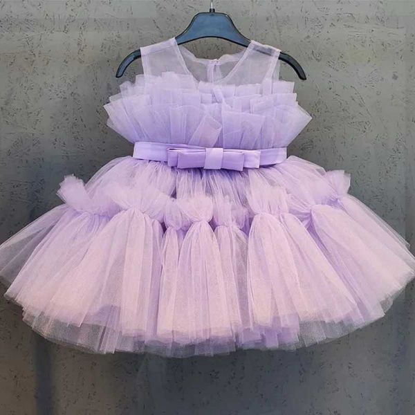 Abiti da ragazza Abito da sposa Abito da festa per ragazze bambini Costume Principessa Tulle Elegante Birthday Birnici