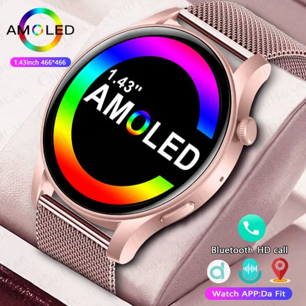 Смотрители Amoled Smart Watch Screen всегда отображают GPS Sports Fitness Bracelet Bracelet.