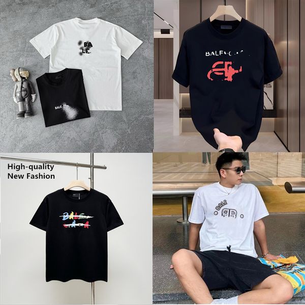 Luxusmarken Neue Mode-Herren Designer2b Kleidung berühmte hochwertige T-Shirt-Buchstaben Runde Hals kurzärmel schwarz weiße Mode Frauen Frauen T-Shirts CD