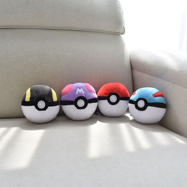 Filmler TV Peluş Oyuncak L Poke Ball Collection Greatball Traball Masterball 5 inç 4pc Plushie Ball Set