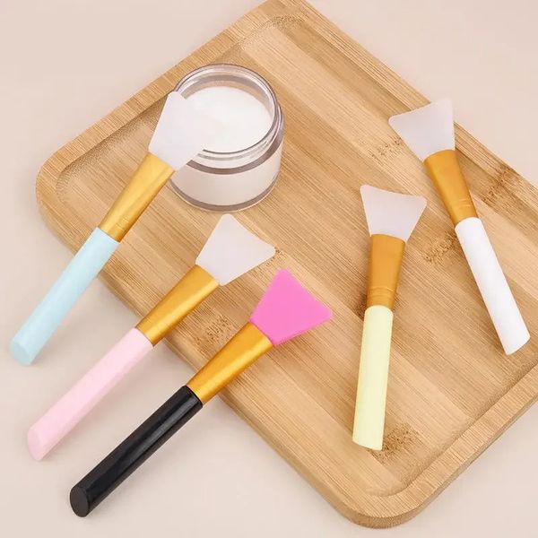 Candy Color Silicone Brush Gel Гибкий лицевой грязь мягкий наконечник аппликатор, создание инструментов для маски для маски, инструменты ухода за кистью.