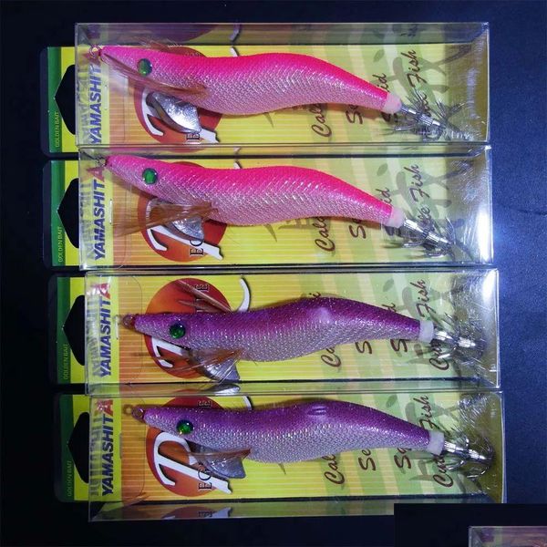 Приманки приманки 4x 3,5 yamashita squid jigs светятся в темной погремушкой egi egi crimp jig Drop Sports на открытом воздухе рыбалка Otx6j