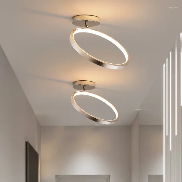 Luzes de teto iluminação interior de luz LED moderna para restaurante quarto corredor do corredor do quarto infantil da lâmpada de halo de anjo de anjo mj1020