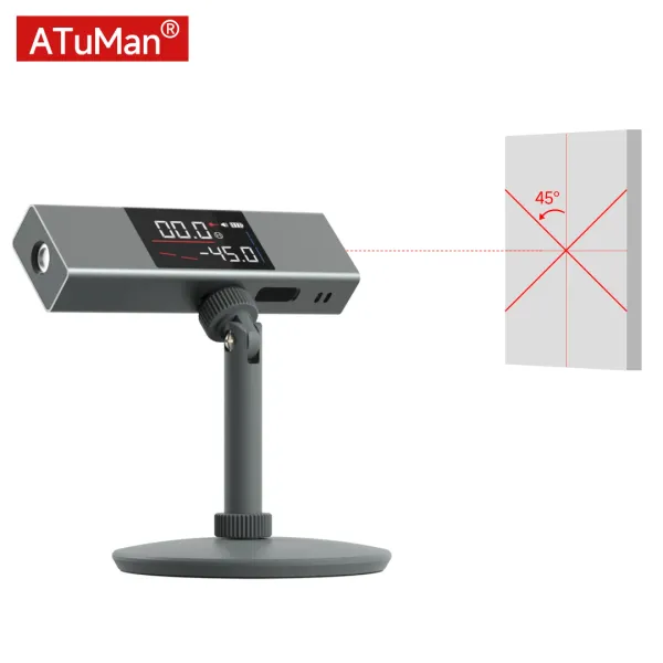 Управление Duka atuman li1 лазерное угол угла протрактора литья прибора для углового измерения измерения инструментов Инструменты цифровой инцидинометр в удвоении HD экран